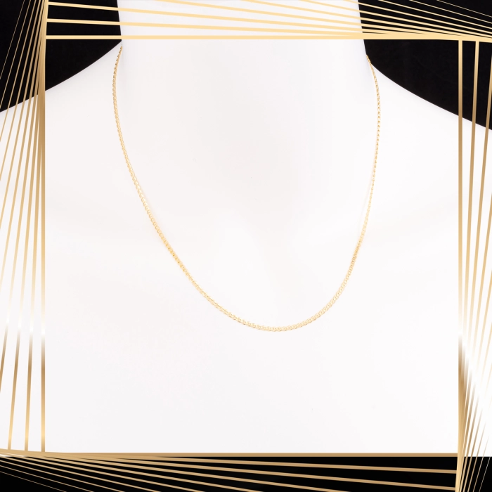 Ł253 Złoty Łańcuszek. Gucci. 45 cm. 585