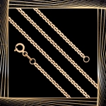 Ł254 Złoty Łańcuszek. Gucci. 50 cm. 585