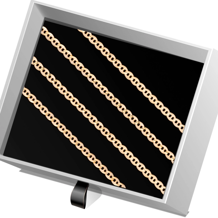 Ł254 Złoty Łańcuszek. Gucci. 50 cm. 585