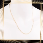 Ł258 Złoty Łańcuszek. Pancerka. 50 cm. 585