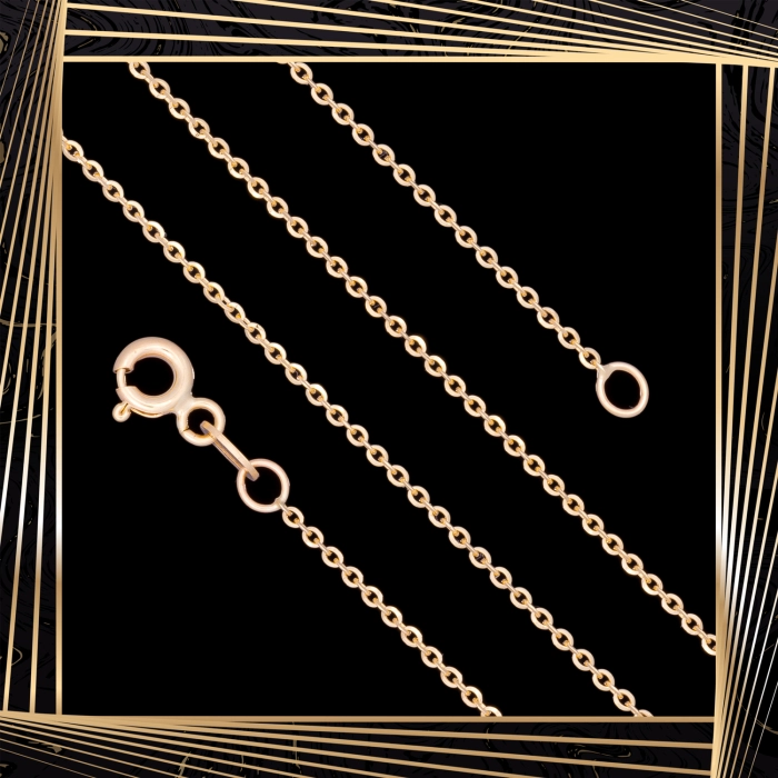 Ł260 Złoty Łańcuszek. Ankier. 50 cm. 585