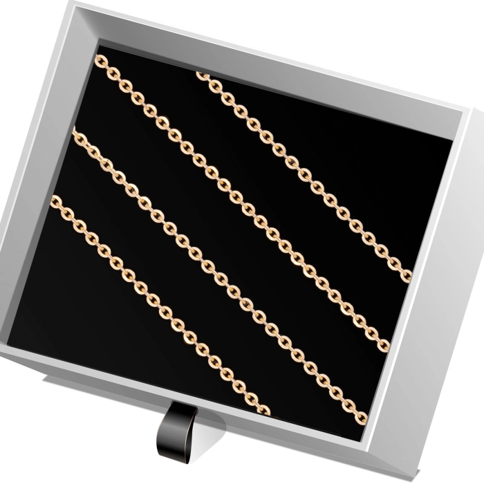 Ł260 Złoty Łańcuszek. Ankier. 50 cm. 585