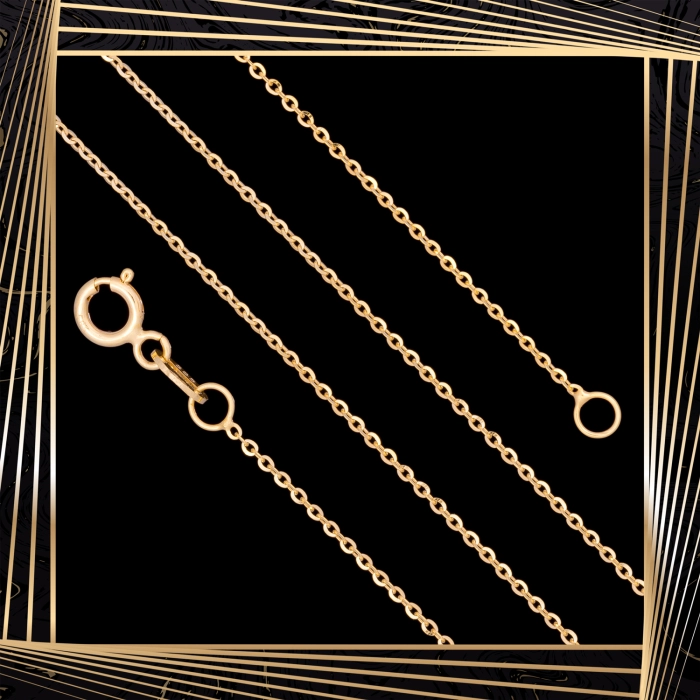 Ł261 Złoty Łańcuszek. Ankier. 45 cm. 585