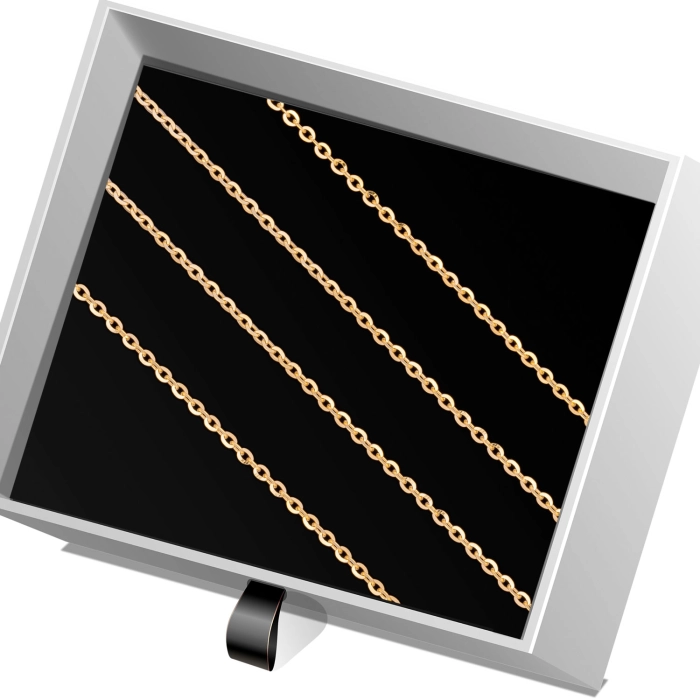 Ł261 Złoty Łańcuszek. Ankier. 45 cm. 585