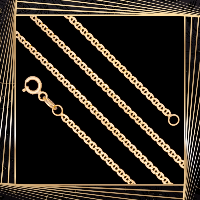 Ł262 Złoty Łańcuszek. Gucci. 45 cm. 333