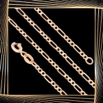 Ł264 Złoty Łańcuszek. Figaro. 45 cm. 333