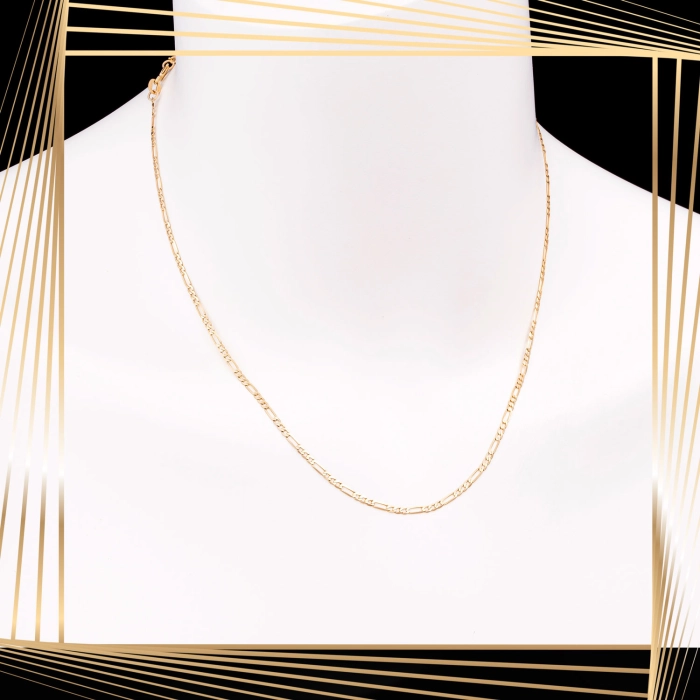 Ł264 Złoty Łańcuszek. Figaro. 45 cm. 333