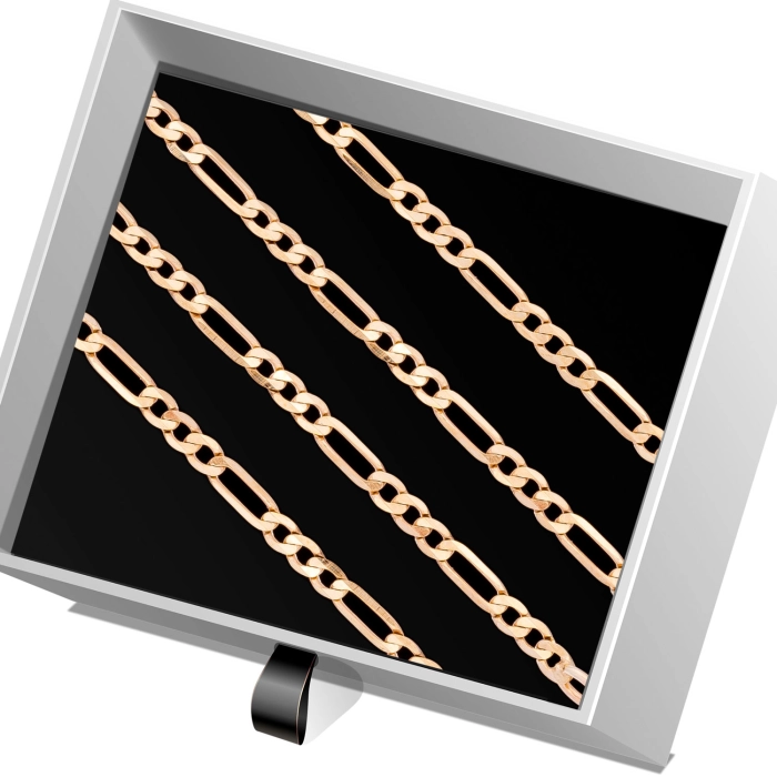 Ł264 Złoty Łańcuszek. Figaro. 45 cm. 333