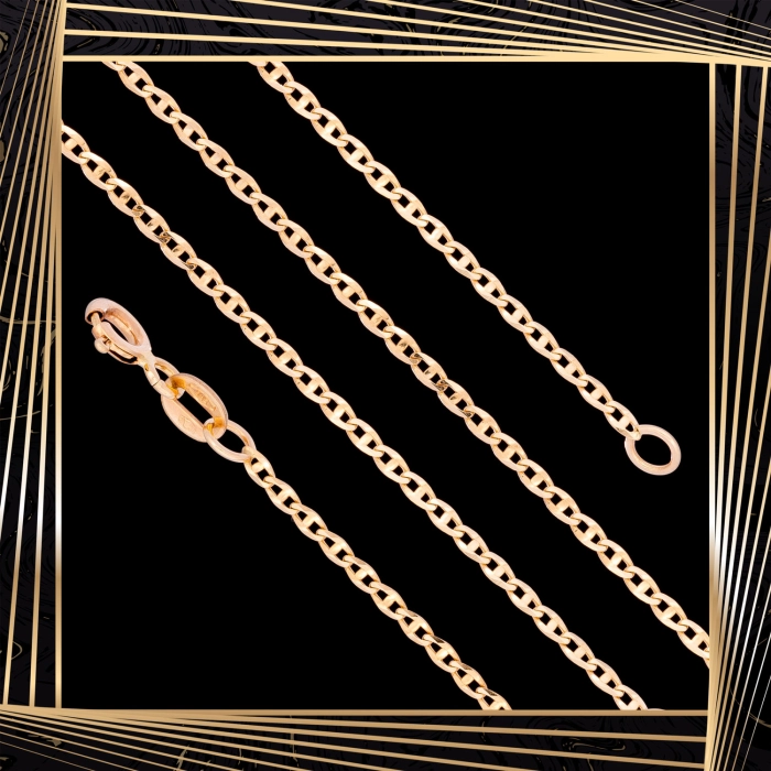 Ł265 Złoty Łańcuszek. Gucci. 45 cm. 585