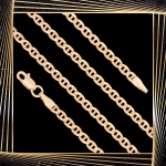 Ł267 Złoty Łańcuszek. Gucci. 55 cm. 585