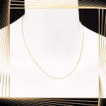 Ł269 Złoty Łańcuszek. Pancerka. 45 cm. 333