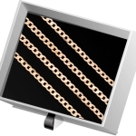 Ł269 Złoty Łańcuszek. Pancerka. 45 cm. 333