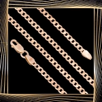 Ł273 Złoty Łańcuszek. Pancerka. 55 cm. 585