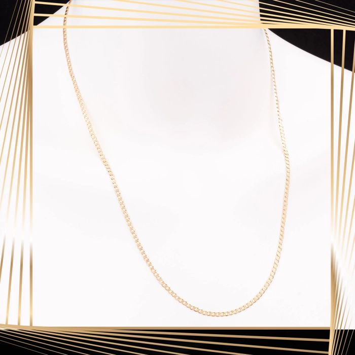 Ł273 Złoty Łańcuszek. Pancerka. 55 cm. 585