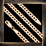Ł275 Złoty Łańcuszek. Pancerka. 50 cm. 375