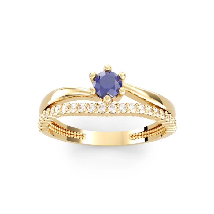 PA166K  Złoty pierścionek 585