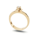 PN004 Złoty pierścionek zaręczynowy z cyrkonią. 585