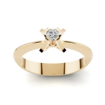 PN004 Złoty pierścionek zaręczynowy z cyrkonią. 585