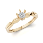 PN014 Złoty pierścionek zaręczynowy z cyrkonią. 585
