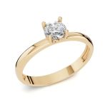 PN027 Złoty pierścionek zaręczynowy z cyrkonią. 585