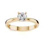 PN027 Złoty pierścionek zaręczynowy z cyrkonią. 585