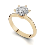 PN028 Złoty pierścionek zaręczynowy z cyrkonią. 585