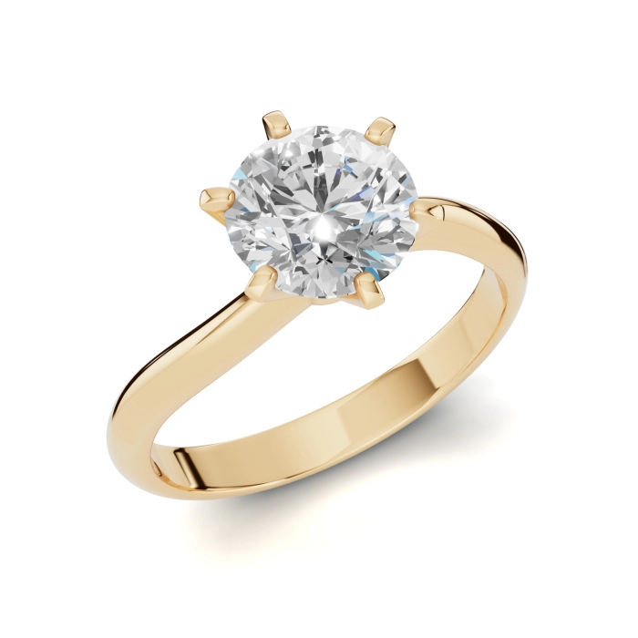 PN028 Złoty pierścionek zaręczynowy z cyrkonią. 585