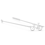 Srebrna bransoletka. Srebrny rowerek. Srebrna szosa. Kolarzówka 925