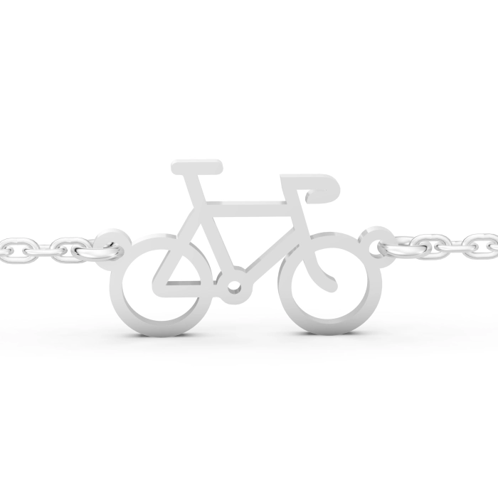 Srebrna bransoletka. Srebrny rowerek. Srebrna szosa. Kolarzówka 925