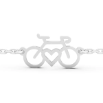 Srebrna bransoletka. Srebrny rowerek. Srebrna szosa. Kolarzówka 925