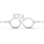 Srebrna bransoletka. Srebrny rowerek. Srebrna szosa. Kolarzówka 925