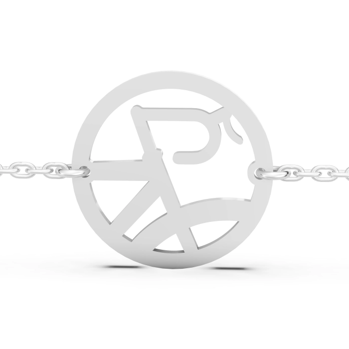 Srebrna bransoletka. Srebrny rowerek. Srebrna szosa. Kolarzówka 925