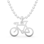 Srebrny naszyjnik kolarzówka. Srebrny rower. Szosa. 925