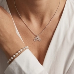 Srebrny naszyjnik kolarzówka. Srebrny rower. Szosa. 925