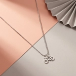 Srebrny naszyjnik kolarzówka. Srebrny rower. Szosa. 925