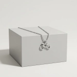 Srebrny naszyjnik kolarzówka. Srebrny rower. Szosa. 925