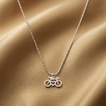 Srebrny naszyjnik kolarzówka. Srebrny rower. Szosa. 925