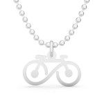 Srebrny naszyjnik kolarzówka. Srebrny rower. Szosa. 925