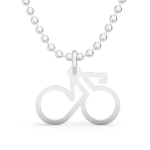 Srebrny naszyjnik kolarzówka. Srebrny rower. Szosa. 925