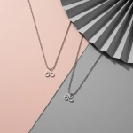 Srebrny naszyjnik kolarzówka. Srebrny rower. Szosa. 925