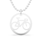 Srebrny naszyjnik kolarzówka. Srebrny rower. Szosa. 925