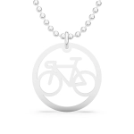 Srebrny naszyjnik kolarzówka. Srebrny rower. Szosa. 925