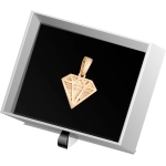 W842 Złoty wisiorek. Złoty diamencik. Symbol niezłomności, wytrwałości. 585