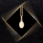 W853 Złoty wisiorek. Medalik Niepokalanego Poczęcia. Cudowny medalik. 585