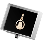 W856 Złoty wisiorek. Matka Boska z dzieciątkiem. 585