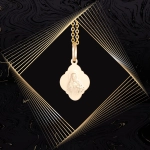 W857 Złoty wisiorek. Medalik Matka Boska Szkaplerzna. Szkaplerz.  585