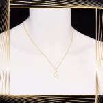 W857 Złoty wisiorek. Medalik Matka Boska Szkaplerzna. Szkaplerz.  585