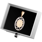 W864 Złoty wisiorek. Medalik Niepokalanego Poczęcia. Cudowny medalik. 585