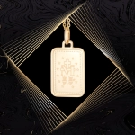 W866 Złoty wisiorek. Medalik Niepokalanego Poczęcia. Cudowny medalik. 585