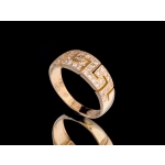 P459 Złoty pierścionek z cyrkoniami / droga grecka 585